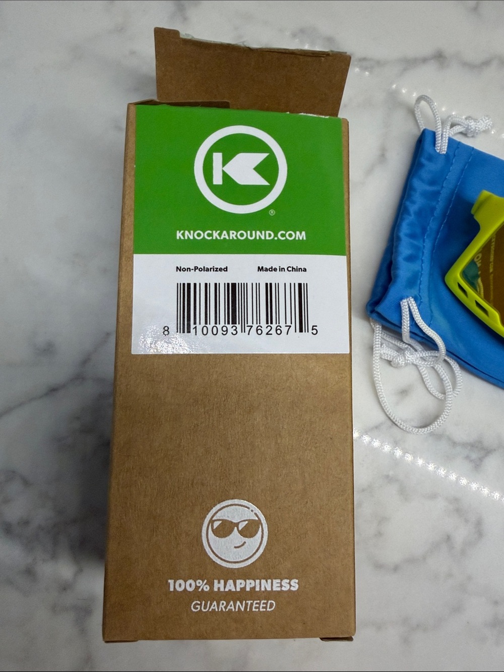 NWT Knockaround Kids Neon Yellow Shield Sunglasses - Picture 4 of 8